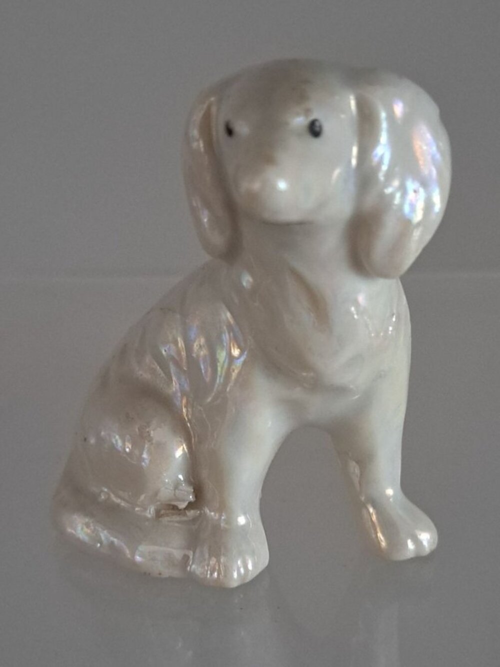 Vintage Luster Dog Figurine Made In Japan